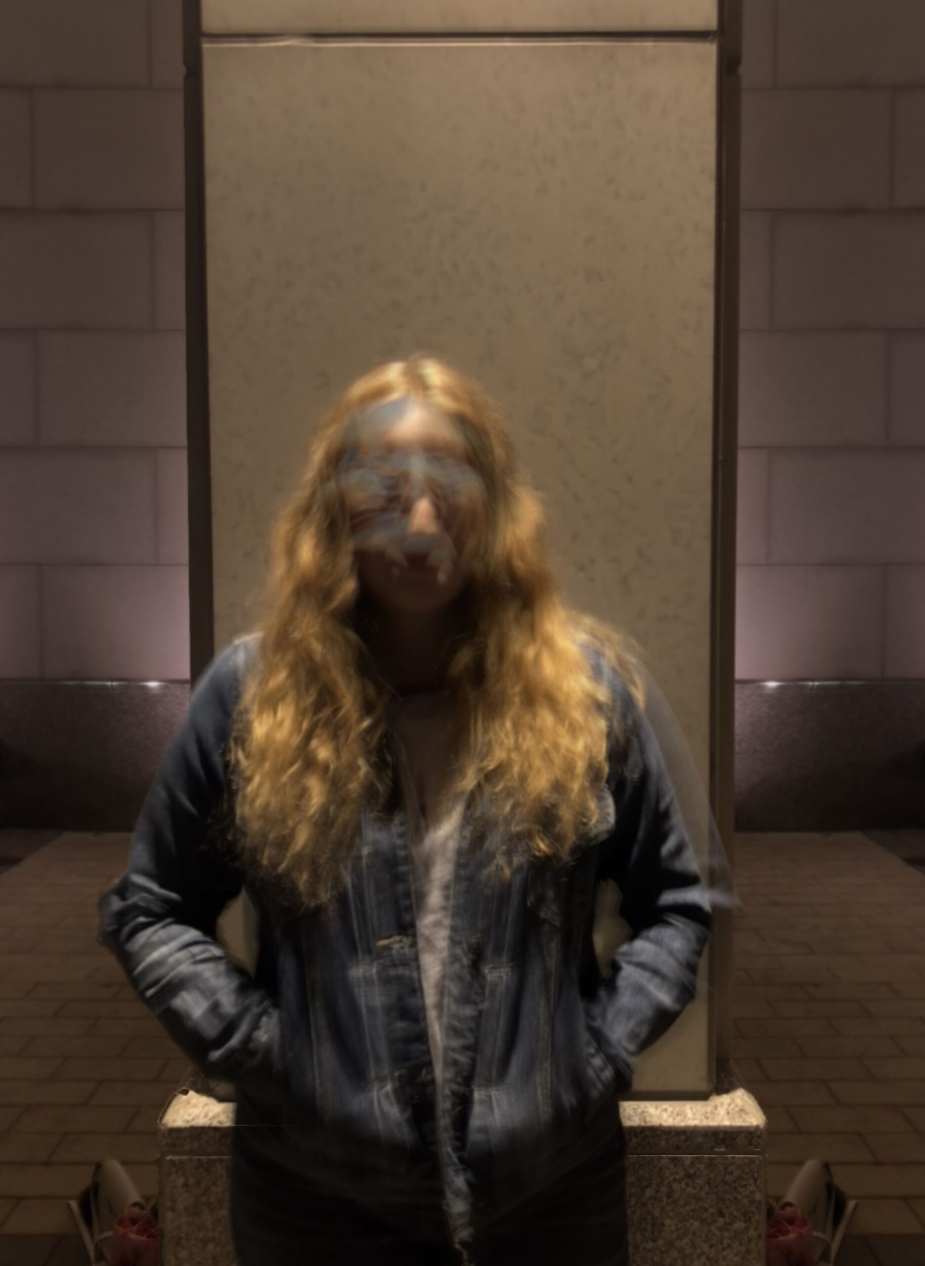IDENTITY series — blurred portrait of Claire